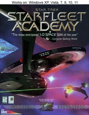 Star Trek: Starfleet Academy PC Game 1997 Interplay Windows 10 11 - Image 1 of 2