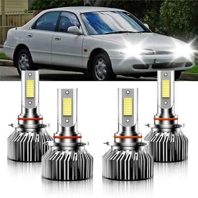 Kit de bombillas LED delanteras de haz alto bajo blanco 6000K para Mazda 626 1993-1997 Foto 1 de 4