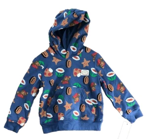 Super Mario Bros. Toddler Boy Hooded Sweatshirt Size 3T (A3) - Picture 1 of 2
