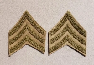 Pair - 1930s Army Sergeant Stripes - Picture 1 of 3
