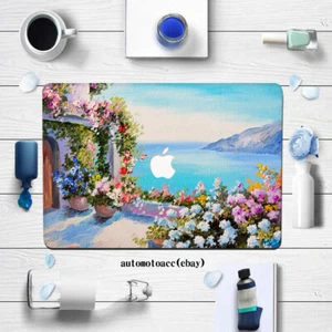 Funda protectora de jardín 2 en 1 con vistas al mar para Macbook M1 M2 Air 13 12 11 Pro 14 15 16 pulgadas - Imagen 1 de 12