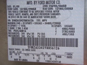 Driver Left Headlight Fits 99-00 WINDSTAR 794899 - Picture 1 of 5