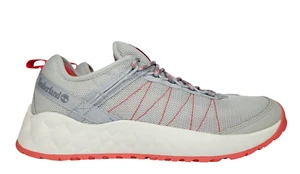 NEW- Timberland Solar Wave Low-Top Sneakers, Gray/ Orange, Women's Size 8.5 - Picture 1 of 7