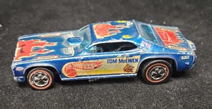 1969 HOT WHEELS REDLINE Tom McEwen Mongoose Funny Car Blue-Plymouth Duster - Picture 1 of 18