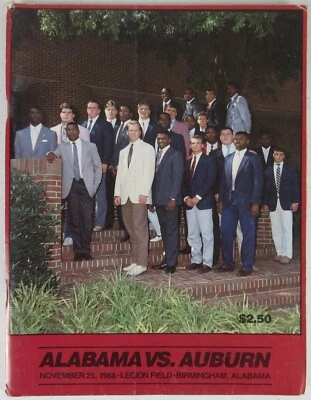 Alabama Crimson Tide College Football 1988 Program Auburn Iron Bowl NCAA MZ6 - Image 1 of 4