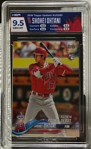 2018 Topps Update Series RC Shohei Ohtani 9.5 Gem Mint Rookie Debut Card #285 - Picture 1 of 2