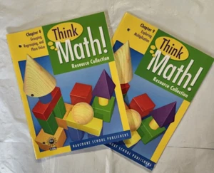 THINK MATH! Resource Collection Lot of 2 Chapters 4 & 9 Third Grade NEW - Picture 1 of 7