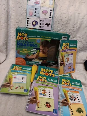Hot Dots Let's Learn! Pluma de lectura 6+ grado 1+ funciona 4 libros de actividades para hablar Foto 1 de 4