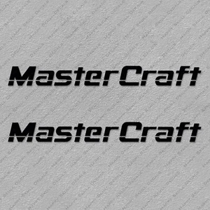 Juego de 2 40" de largo calcomanías con logotipo de barco maestro artesanal - Imagen 1 de 2