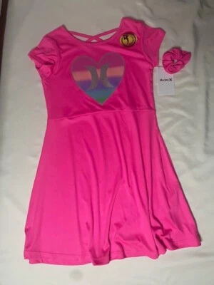 Vestido 2 PIEZAS HURLEY NIÑAS SCRUNCHIES CONJUNTO DE VESTIDO, TALLA M, S Foto 1 de 2