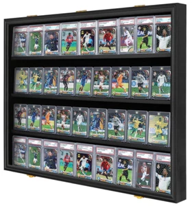 Graded Sports Card Display Case, Lockable UV-Proof Holder for Trading Cards - Picture 1 of 5