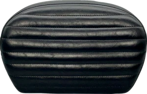 Le Pera Sissy Bar Pad - Large - Pleated - Shiny Black L-Sbp01Pt-Sh - Picture 1 of 2