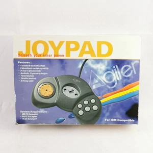 Agiler Turbo 6 Tasten Joypad Controller Boxed für IBM & PC 15 Pin Stecker - Bild 1 von 6