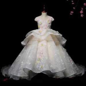 Girls Party Dress Kids Ball Gowns Christmas Evening Dresses Photoshoot Costume - Picture 1 of 26