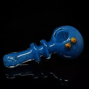 Handgefertigte Tasche Mini tiefblau Saphir Rauchen Glas Pfeifen 3,5 Zoll-US-Verkäufer - Bild 1 von 4