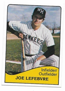 Tarjeta rara de ligas menores #25 Joe Lefebvre 1979 TCMA West Haven Yankees - Imagen 1 de 1