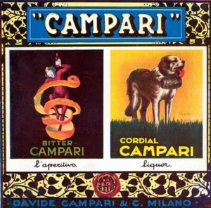 L.Cappiello-CAMPARI-bitter-cordial-buccia-BERNARDO- PUBBLICITA' ORIGINAL 1926 - Imagen 1 de 1