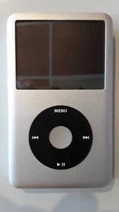 512GB SD IPOD CLASSIC SILVER! ROCKBOX! 6TH GEN! UNLIMITED SONGS! METAL! +BONUS!! - Picture 1 of 10
