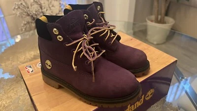 Timberland Premium 6” NBA Los Angeles Lakers Waterproof Boots Youth Size 13M - Image 1 of 4