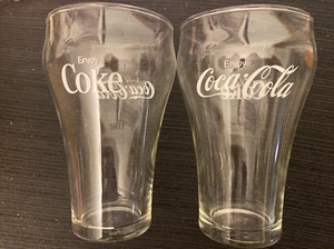 TWO 5" Vintage COCA-COLA Glass Libbey Bottling Company with star - Picture 1 of 5