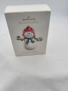 2007 Hallmark Keepsake Snowman Ornament - "Welcome Friends" - Picture 1 of 5
