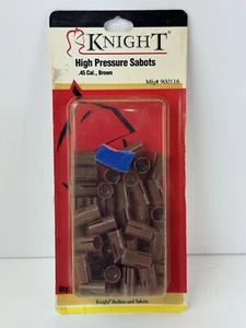 Knight Muzzleloader High Pressure Sabots .45Cal Brown Plastic 50ct New Old Stock - Picture 1 of 2