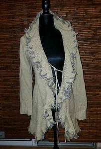 Beautiful Soft Ivory Beige Sweater/Cardigan in size Large by RXB. - Picture 1 of 5