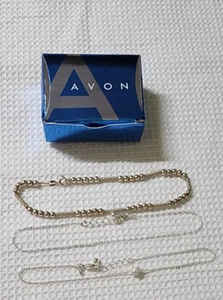 Avon 3 Stück Fußkettchen Armband Set - Silberfarben - Bild 1 von 3
