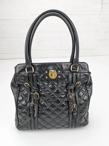 Bolso de Hombro Vintage Marc Jacobs Cuero Acolchado Negro Hebilla Acento 14x12x2.5 - Imagen 1 de 8