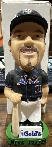Mike Piazza New York Mets Black Jersey SGA Bobblehead  Vintage Mint Condition Cover