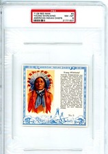 1954 T219 Red Man Indian Chiefs  Young Whirlwind #3 PSA 8  Set Break