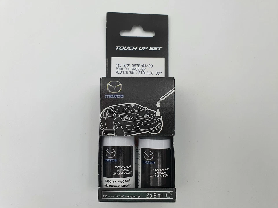 Kit de pincel de retoque original Mazda Aluminium Metallic 38P OEM part - Imagem 1 de 1