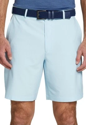Walter Hagen Men's 9" Inseam Performance 11 Micro Lines Lt Blue Shorts Size 34 - Image 1 of 4