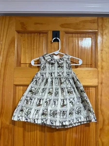 Hanna Andersson Baby Kleid 75 cm Herbarium Blumenmuster Peter Pan Kragen Bio - Bild 1 von 5