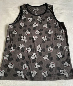 Canotta donna Disney Topolino XL unisex grigio nero grafica all over - Foto 1 di 5