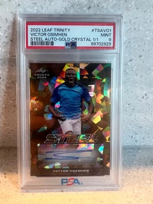 Leaf 2022 Trinity Victor Osimhen PSA 9 1/1 auto card - Image 1 of 2