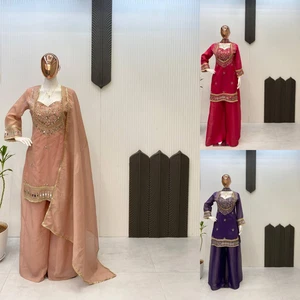 Vestido paquistaní Salwar Kameez listo para usar trajes indio boda fiesta bollywood - Imagen 1 de 25