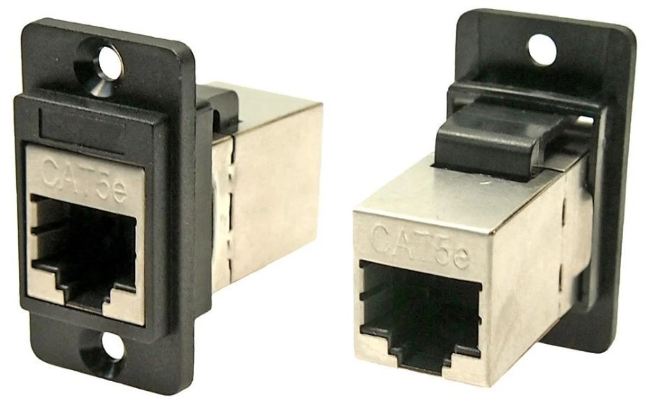 CLIFF ELECTRONIC COMPONENTS - Soket RJ45 Cat5e Berperisai Dual ke Penyambung RJ - Image 1 of 1