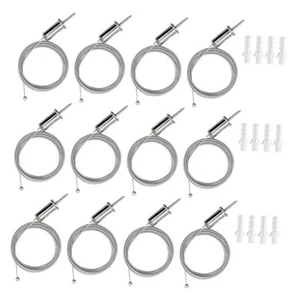 12 Sets Hexagon Garage Suspension Cables Kit - Steel Hanging 8.2ft, 2.5m 12pcs - Picture 1 of 7