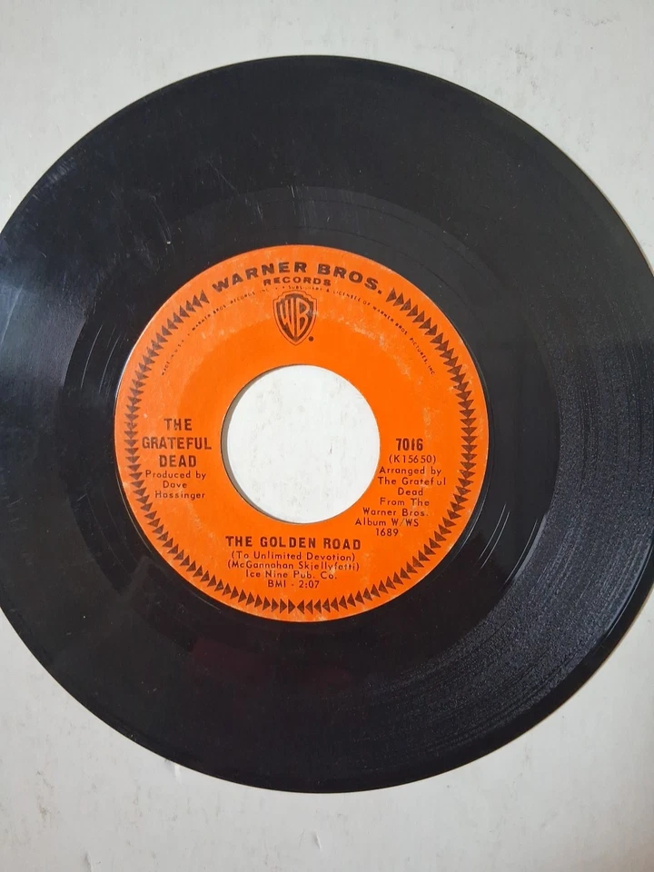 45 RPM Vinyl Record The Grateful Dead The Golden Road/Cream Puff War VG Foto 1 de 4