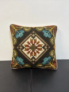 13”x13” Kissenbezug Handarbeit Teppich Vintage Kissen Tribal Western Cowboy Indianer - Bild 1 von 21