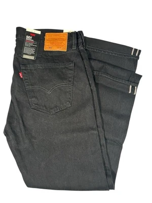 Levi's Premium 501 Selvedge Men's Jeans  Hemp/Cotton Black Denim 36X34 NWT - Image 1 of 4