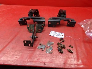 84-93 MUSTANG HATCHBACK REAR BACK SEAT SPLIT METAL HINGE HINGES SET LH RH OEM - Picture 1 of 10