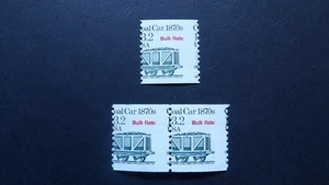 #2259 13.2c Coal Car EFO Misperforated Single & Pair MNH OG VF - Picture 1 of 1