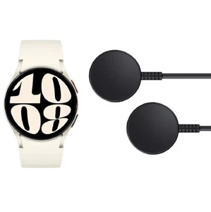 Samsung Watch 6 Gold 40mm Smartwatch SM-R930NZECXAA w/ 2 Chargers - Photo 1 sur 5