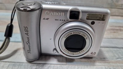 Цифровой компактный фотоаппарат CANON PowerShot A85 4,0 мегапикселя серебристый ЗАПАСНОЙ и ремонт  - Изображение 1 из 4