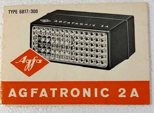 Flash fotocamera tedesca Agfatronic 2 A vintage con manuale utente e cavi non testato - Foto 1 di 9