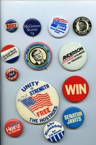 Vintage Political Campaign Button Lot 1960-1996 - Bild 1 von 1