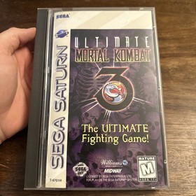 Ultimate Mortal Kombat 3 (SEGA Saturn, 1996) Complete W Reg - Tested - Authentic