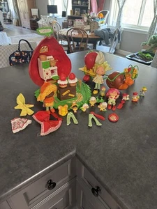 Strawberry Shortcake Vintage Lot With Doll & Play Set - Picture 1 of 12